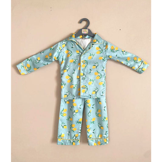 Lemon print night suit