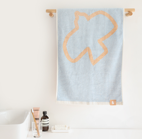 Bamboo Village Face Towel (Bird Peach)