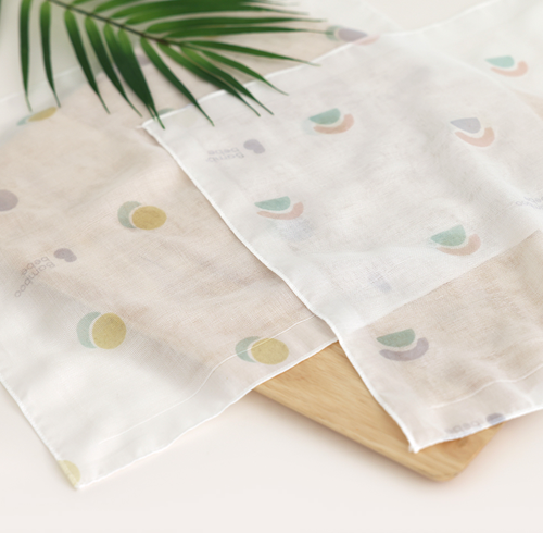 Bamboo Village Signature Gauze Handkerchief Small Moon 6pcs set