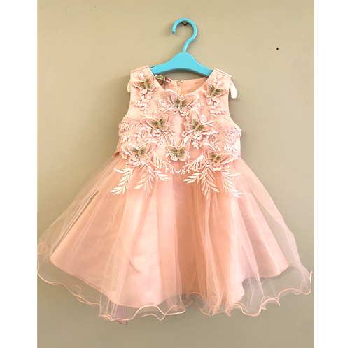 Pink butterfly 3D dress