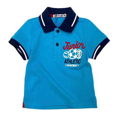 Half Sleeve Blue Junior Polo T-Shirt