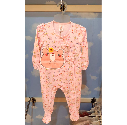 Pink Bear Full Romper