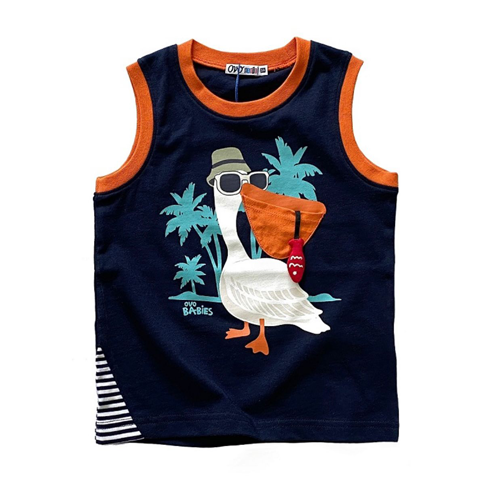 Sleeveless T-Shirt with Duck