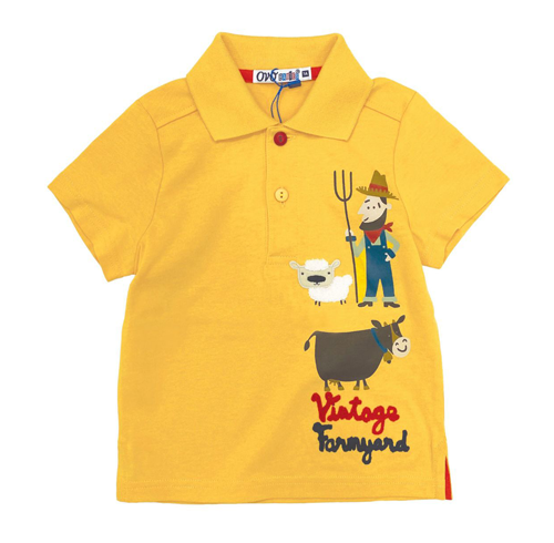 Yellow Farm Boy Polo T-Shirt